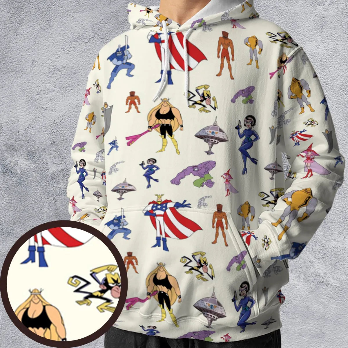 All-over Print Hoodie - CU7TRSMZ