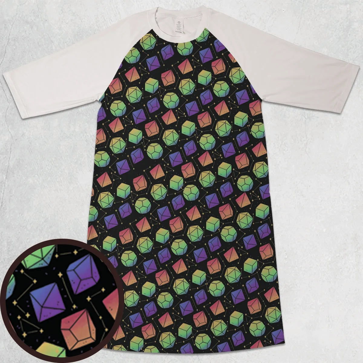 3/4 Sleeve Raglan Dress - 8RR49UKP