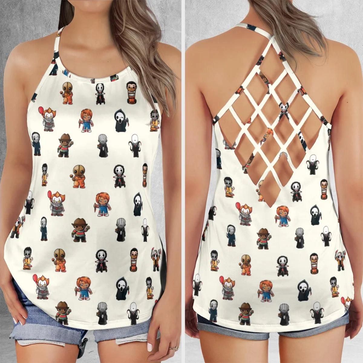 Criss Cross Tank Top - LH7KDJ5Q
