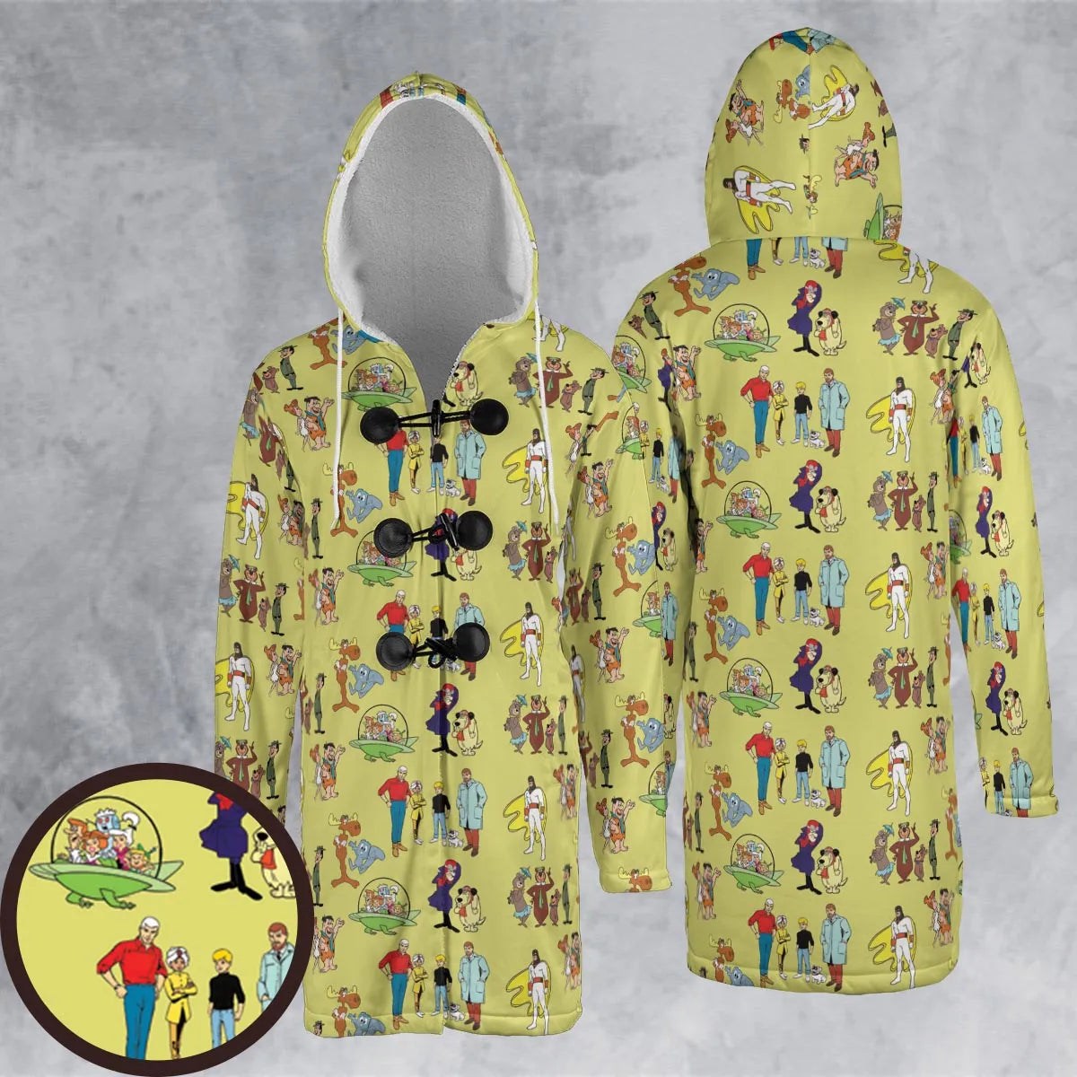 Hooded Cloak Coat - GRYD7CEM