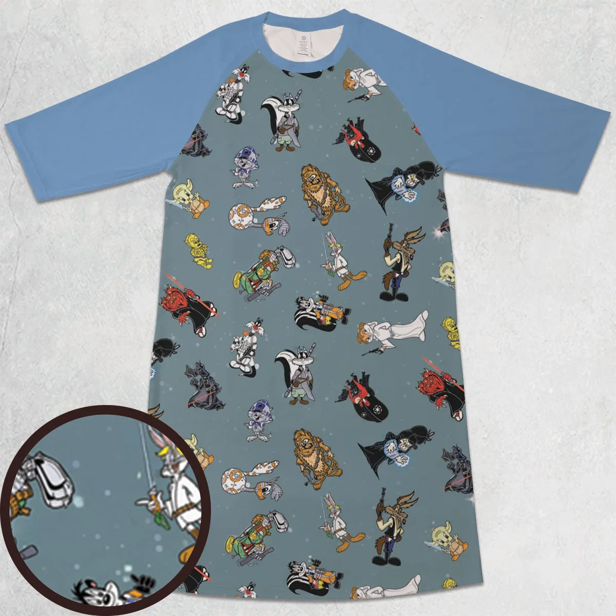 3/4 Sleeve Raglan Dress - 3JGBJFFQ