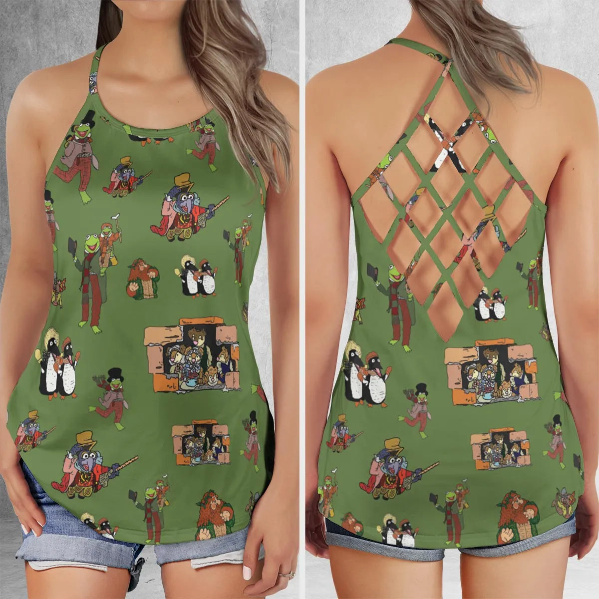 Criss Cross Tank Top - NHDAHMB1