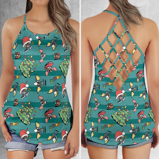 Criss Cross Tank Top - VUWYDKAD -  - 1