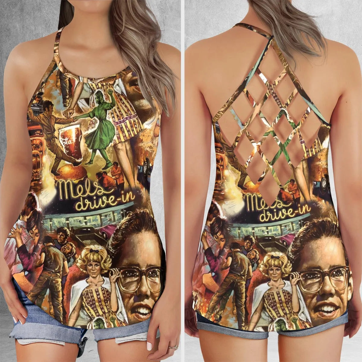 Criss Cross Tank Top - FF98JMJ6