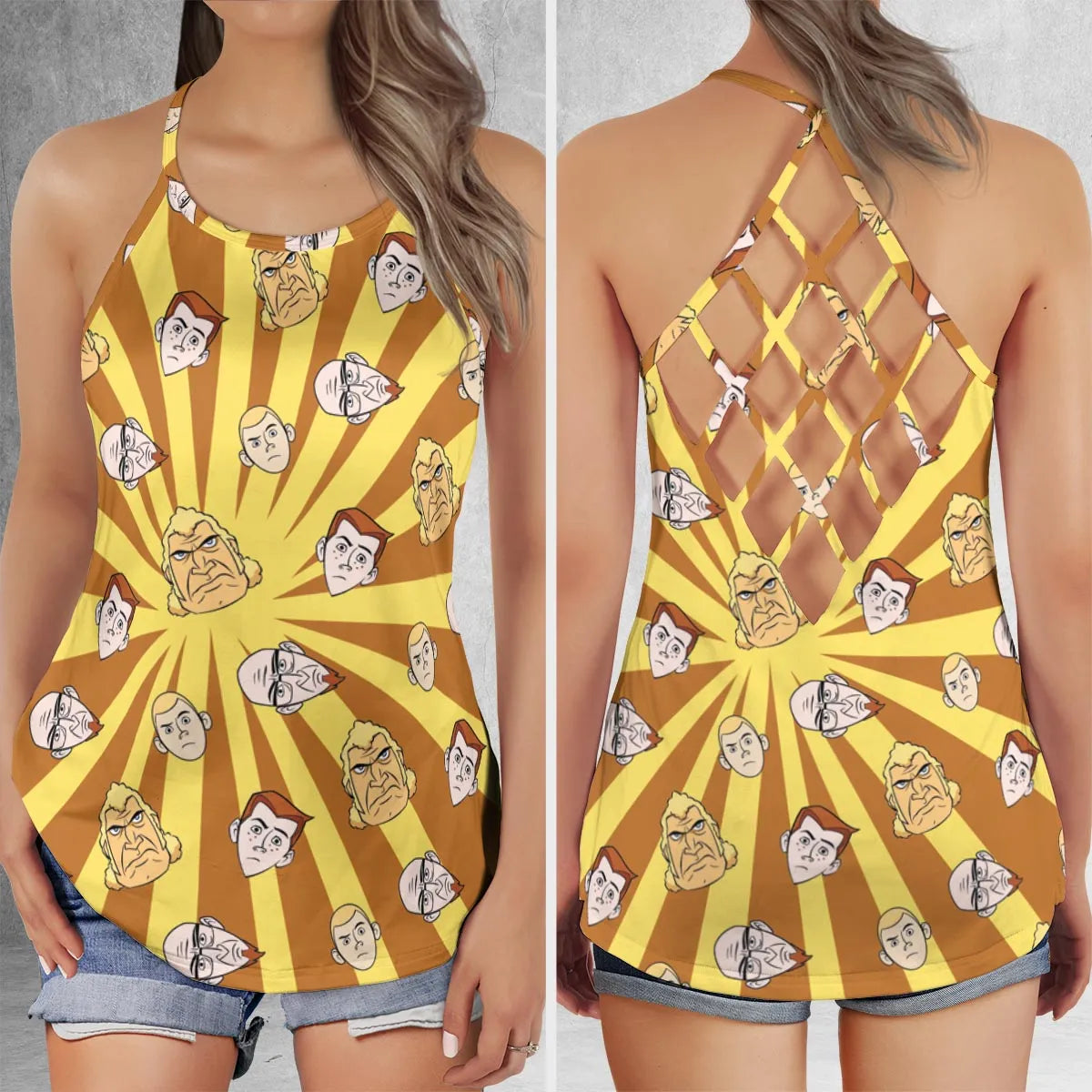 Criss Cross Tank Top - R154M824