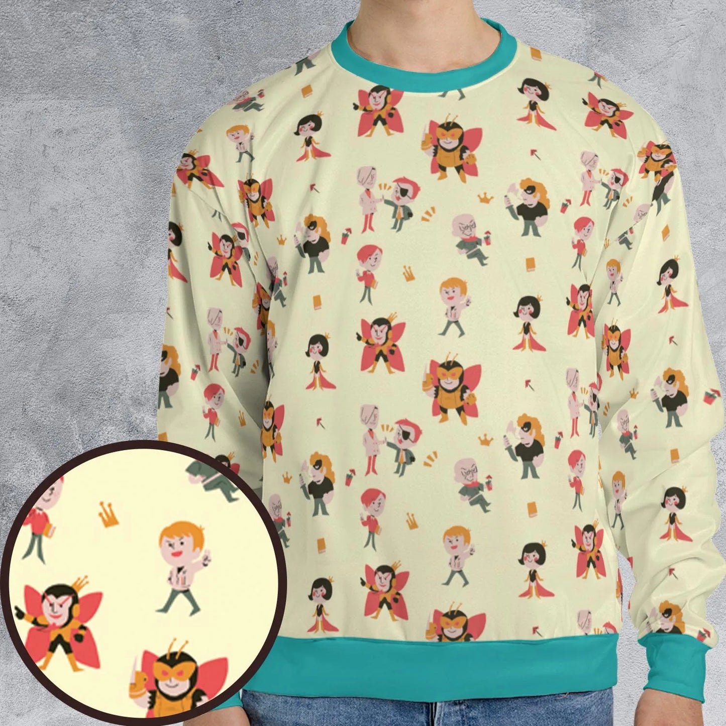 All-over Print Sweatshirt - DR6KMGWM