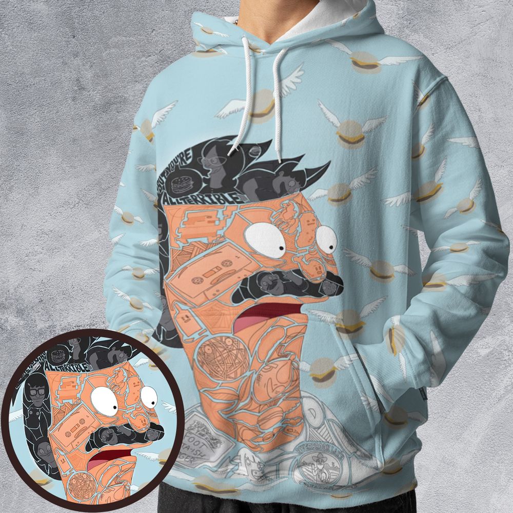 All-over Print Hoodie - AK483D9S -  - 1