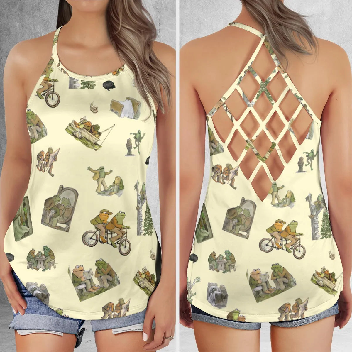 Criss Cross Tank Top - KL46GHXK