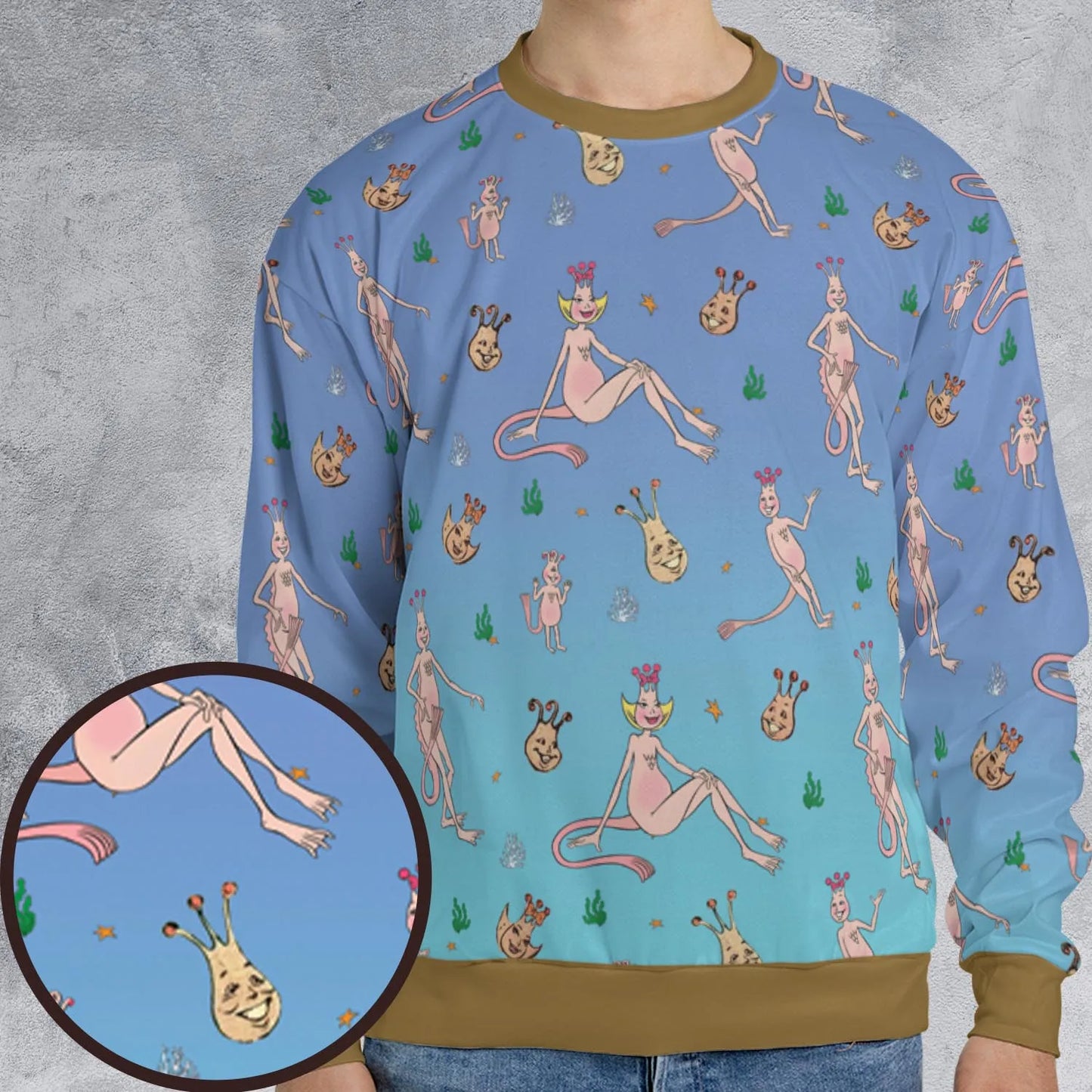 All-over Print Sweatshirt - D7XFF65F