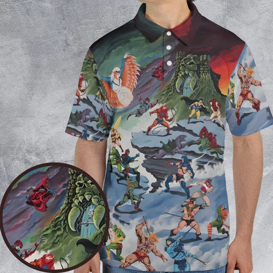 AOP Men/Women Polo Shirt - 9VXBR7T4