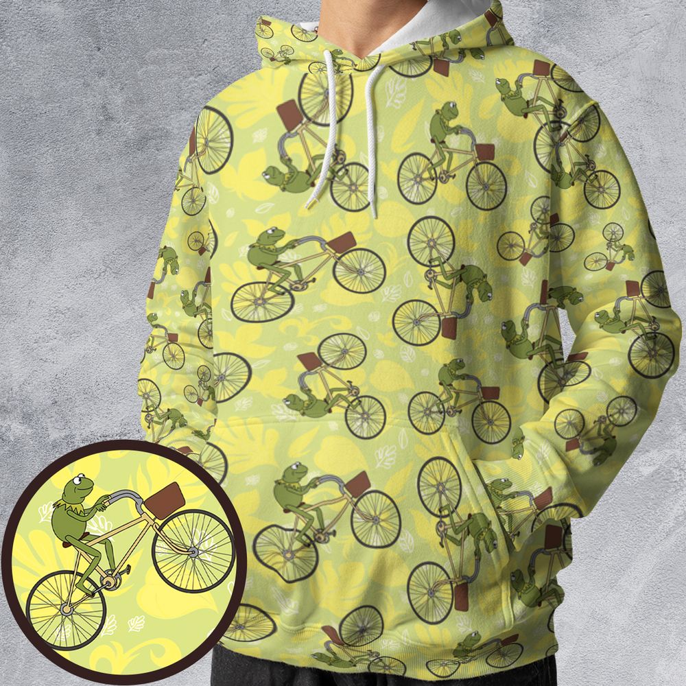 Kermit riding a bike -  - 1
