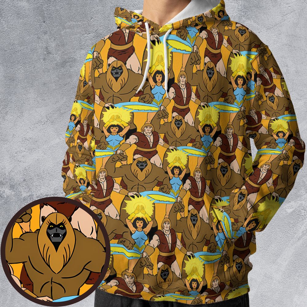 All-over Print Hoodie - A8KAR93Y -  - 1