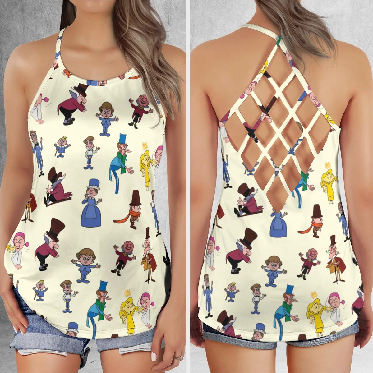 Criss Cross Tank Top - 6GCA8EFN