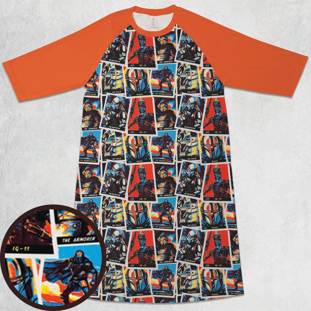 3/4 Sleeve Raglan Dress - MT5JQAUH