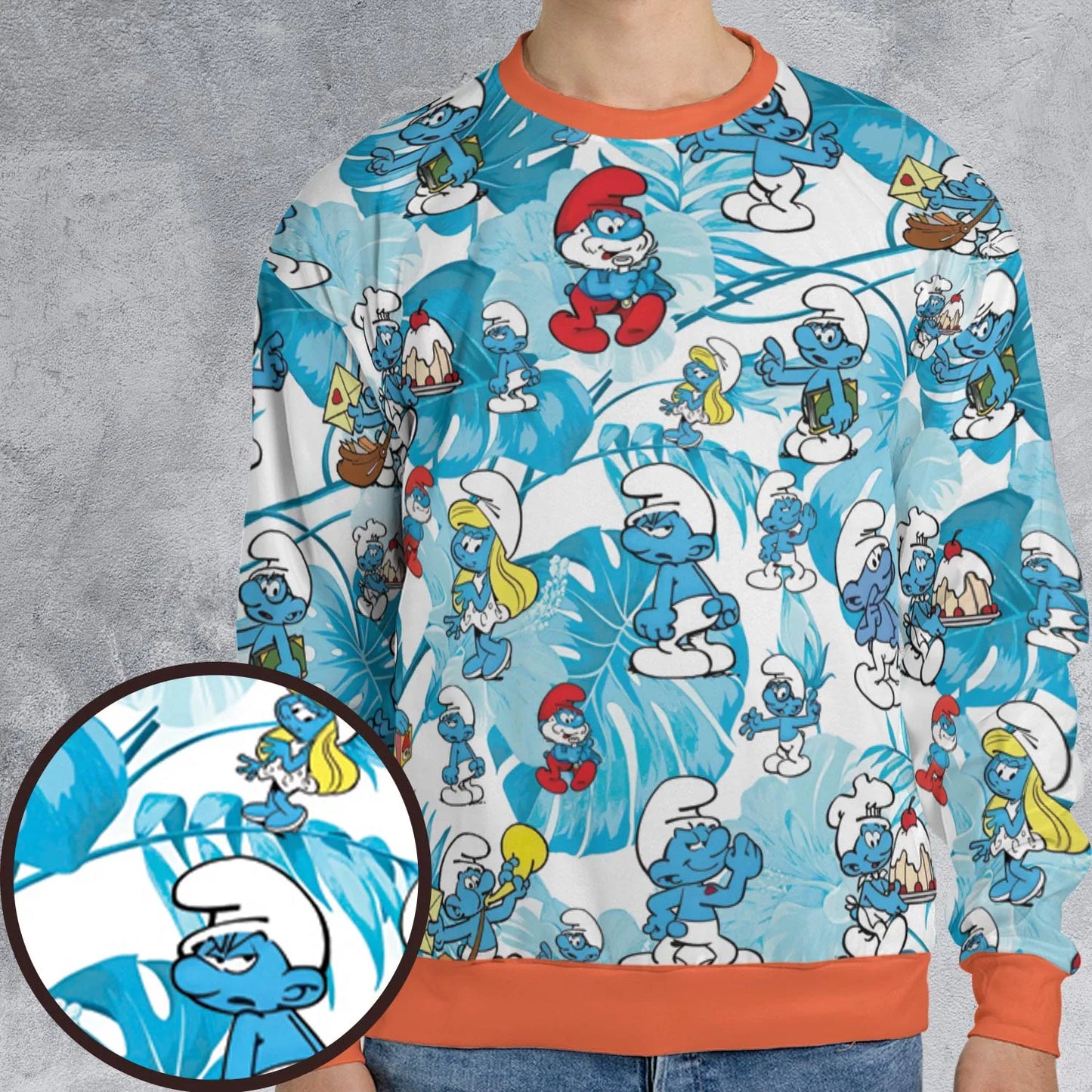 All-over Print Sweatshirt - 4URDY83B