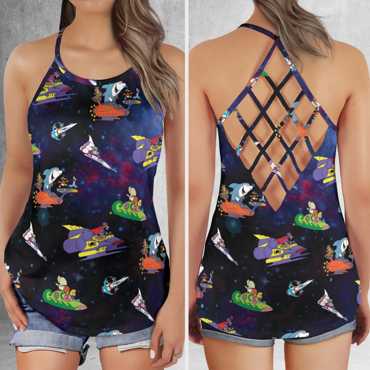 Criss Cross Tank Top - J8D7QEWP