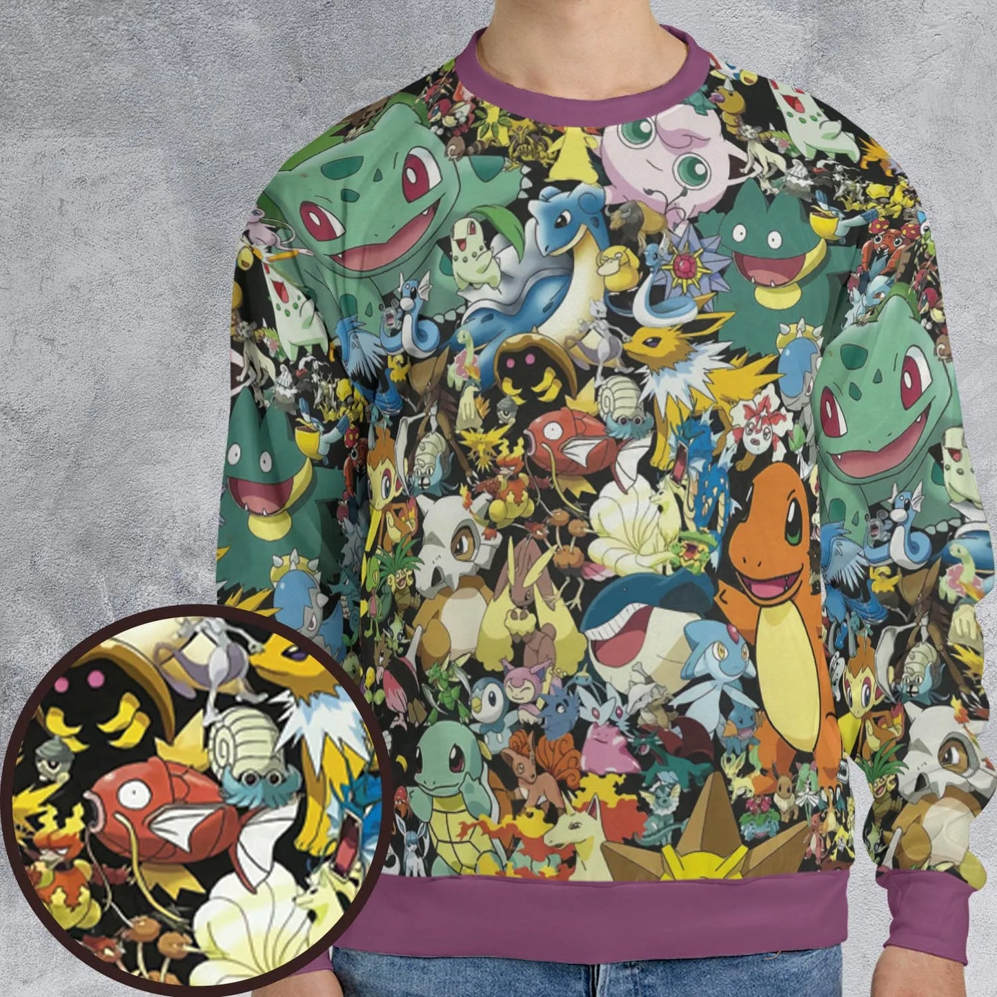 All-over Print Sweatshirt - QC8CRB76