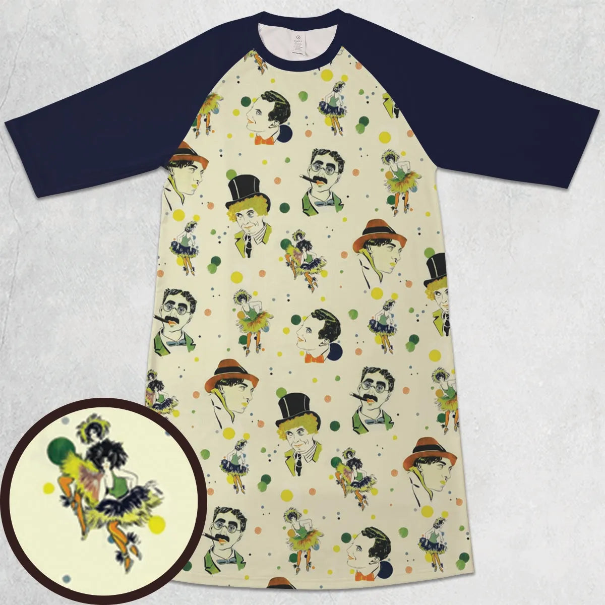 3/4 Sleeve Raglan Dress - 9WU972VE