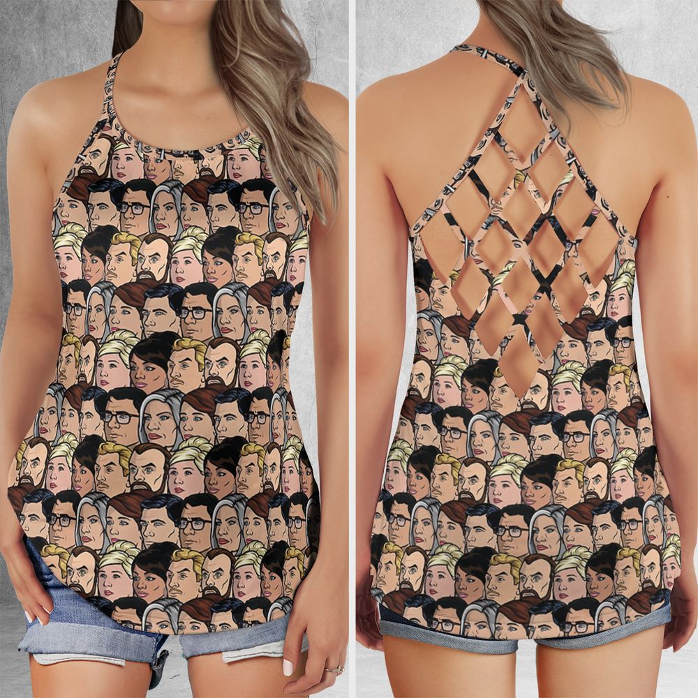 Criss Cross Tank Top - J2EXE7DK -  - 1