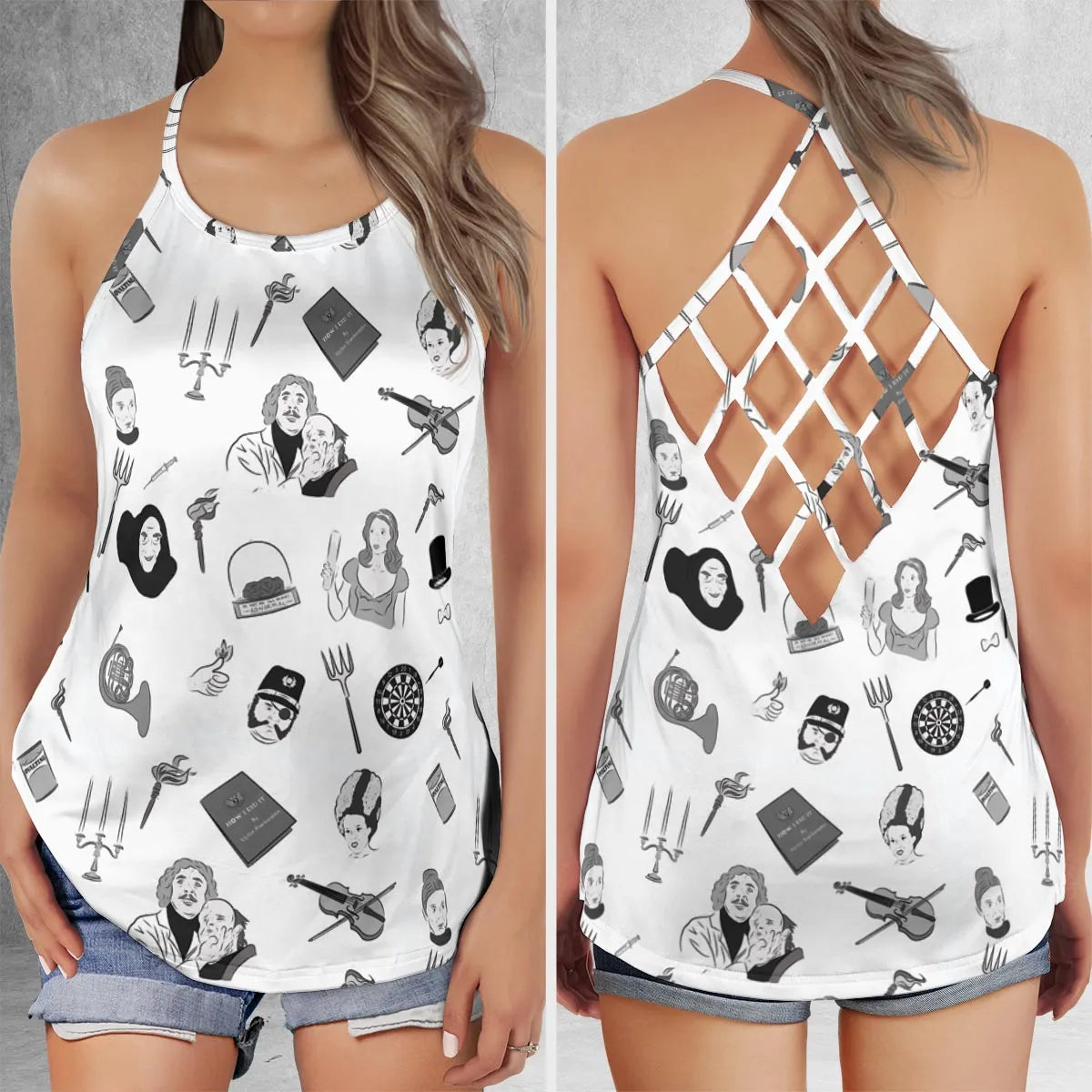 Criss Cross Tank Top - EVH126GB