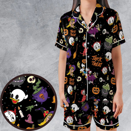 Satin Short-Sleeve Pajamas Set - 9WNRAJP7