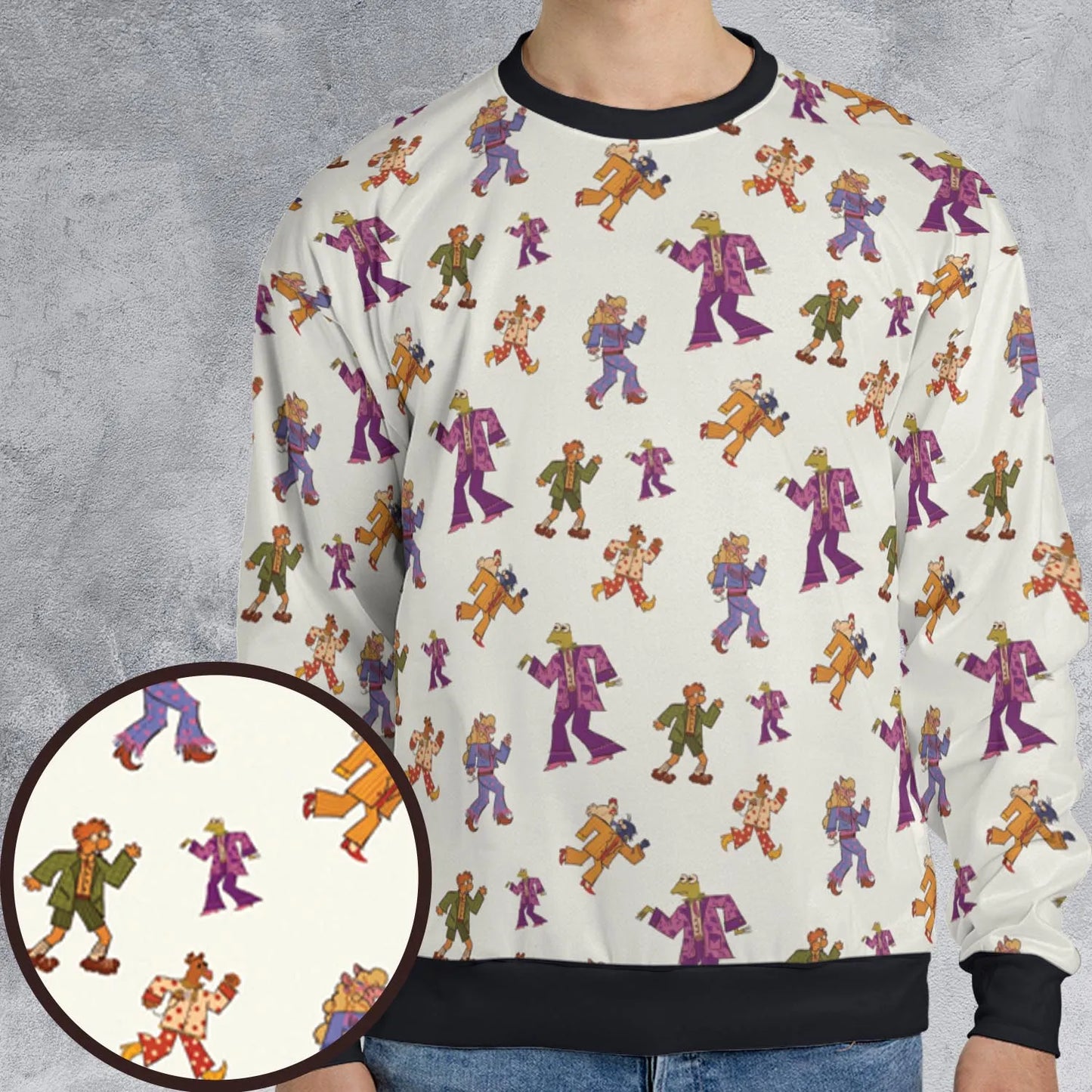 All-over Print Sweatshirt - FBQDX84X