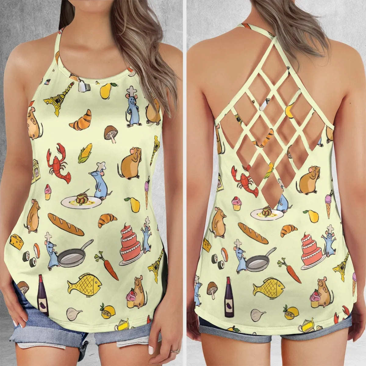 Criss Cross Tank Top - BB8MNHX1