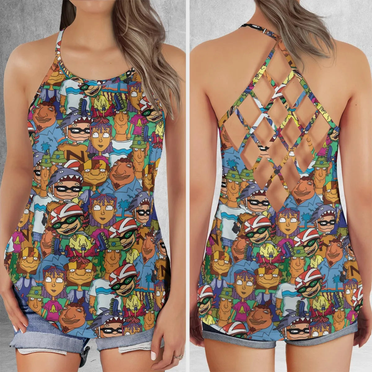 Criss Cross Tank Top - BYSPTS19