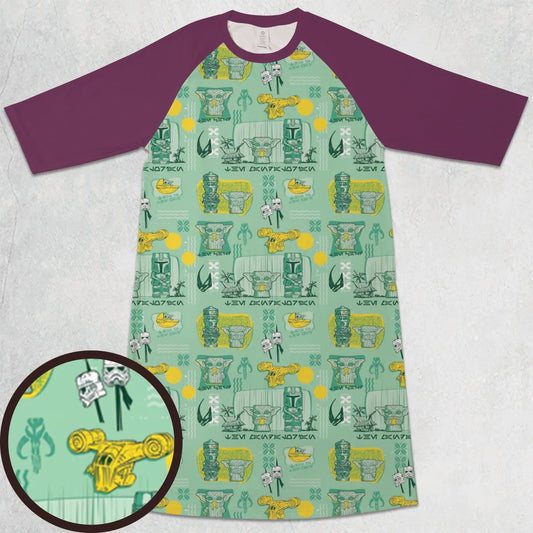 3/4 Sleeve Raglan Dress - 1PHMHE17