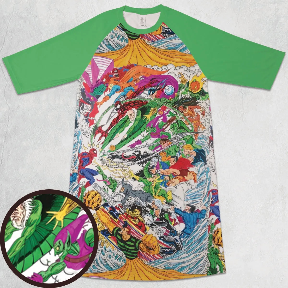 3/4 Sleeve Raglan Dress - GELG4YAM