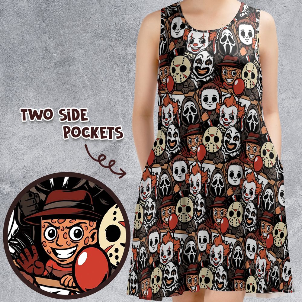 Sleeveless Dress - 33U15HYT -  - 1