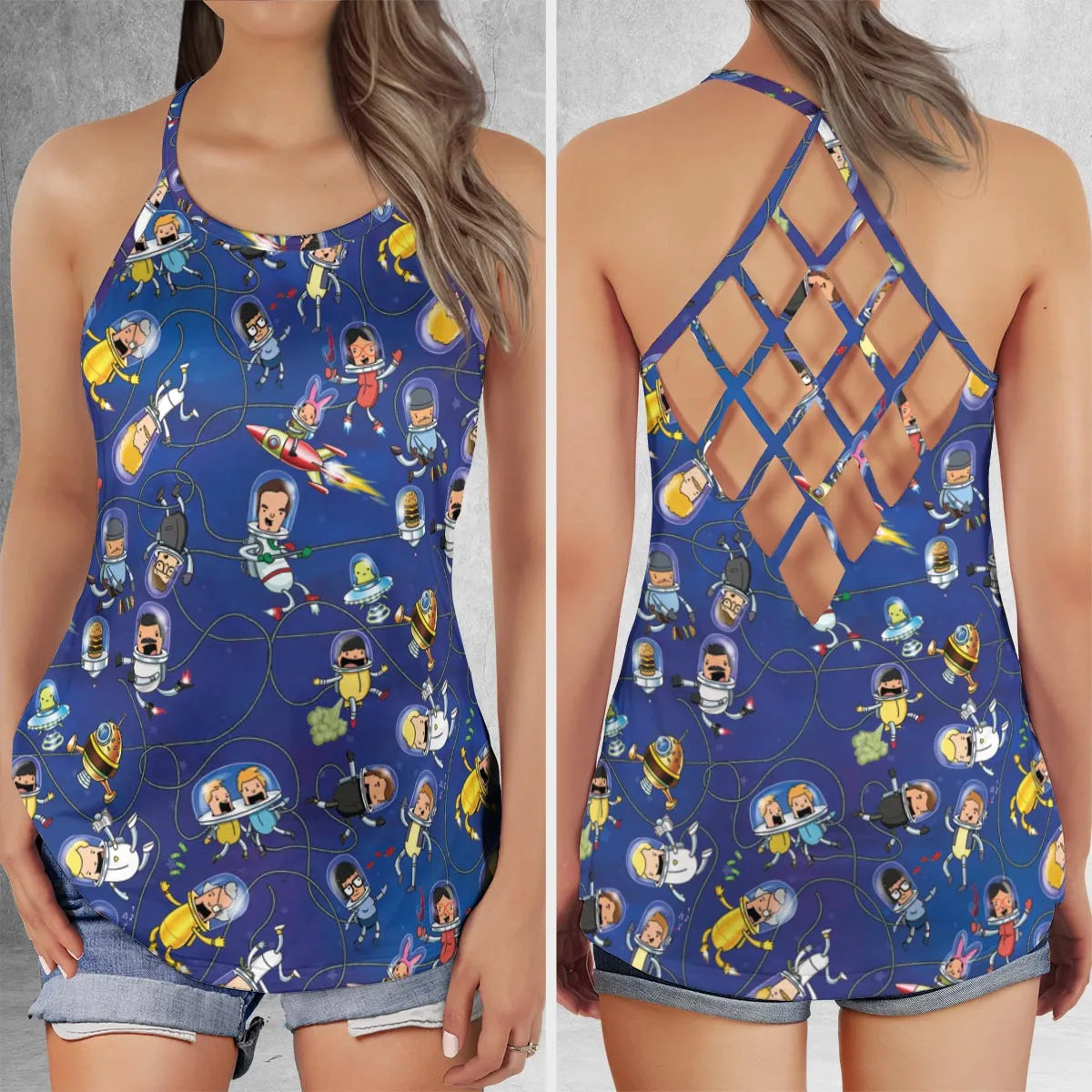 Criss Cross Tank Top - 36R2N9D1