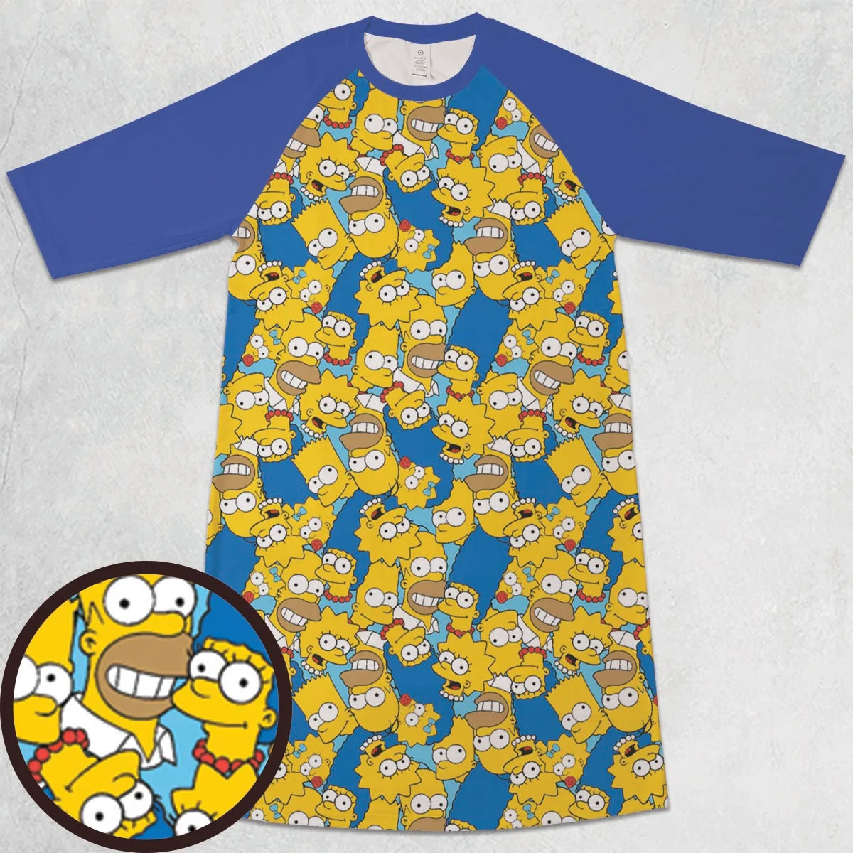 3/4 Sleeve Raglan Dress - D8YKFFLE