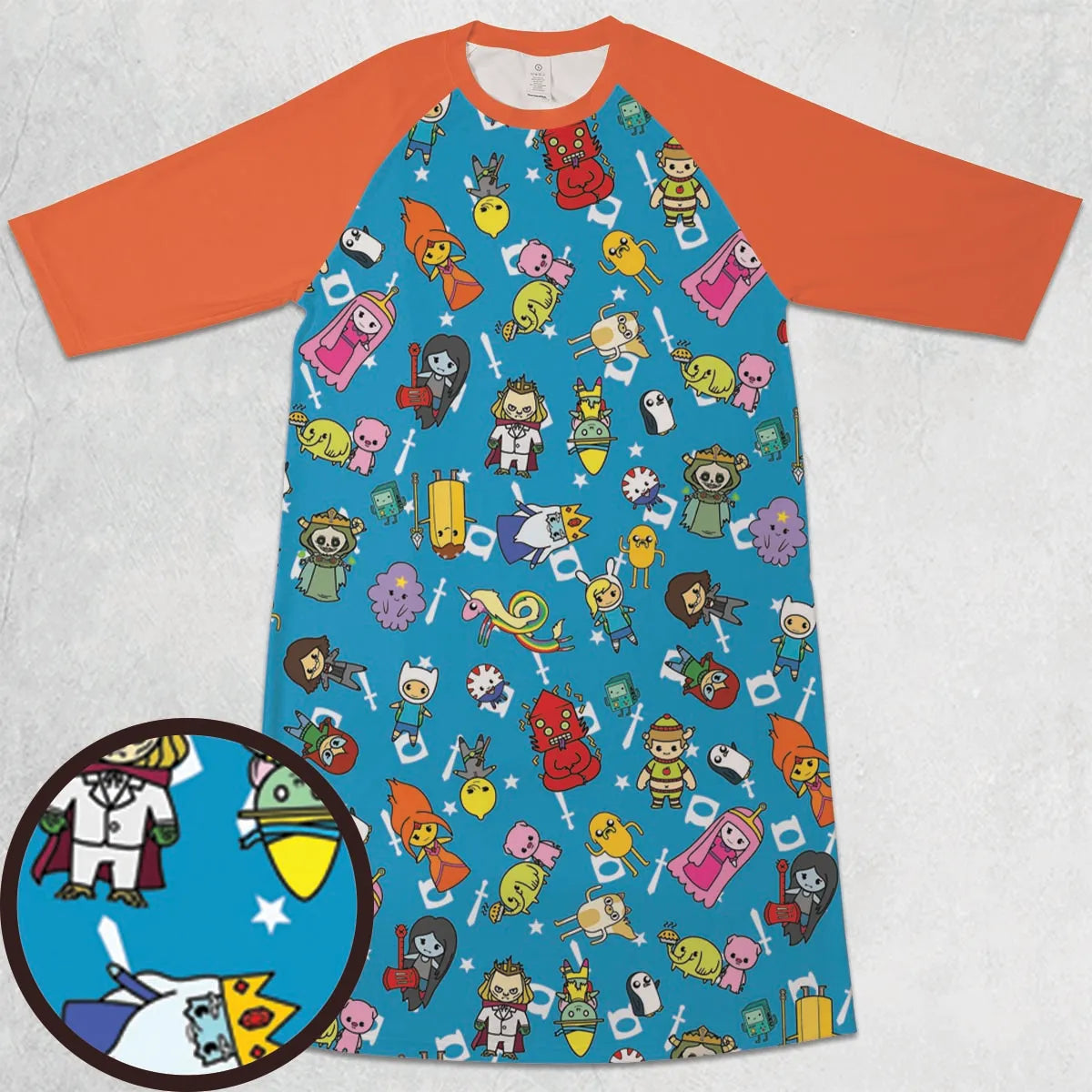 3/4 Sleeve Raglan Dress - 9YB82LMT