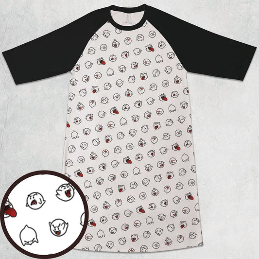 3/4 Sleeve Raglan Dress - 3X7T8SH8