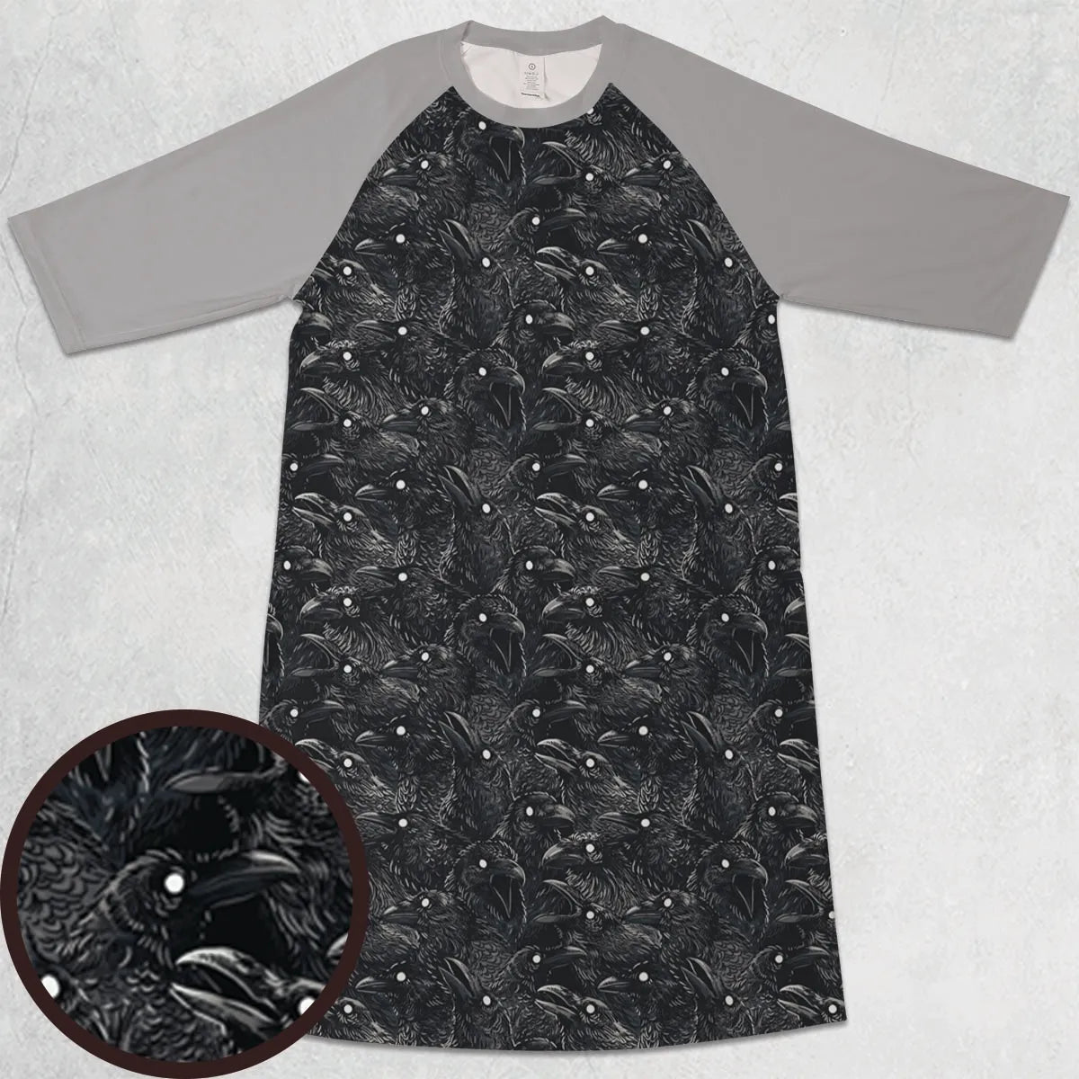 3/4 Sleeve Raglan Dress - Y84PNYUM