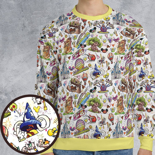 All-over Print Sweatshirt - HPY95LZ6 -  - 1
