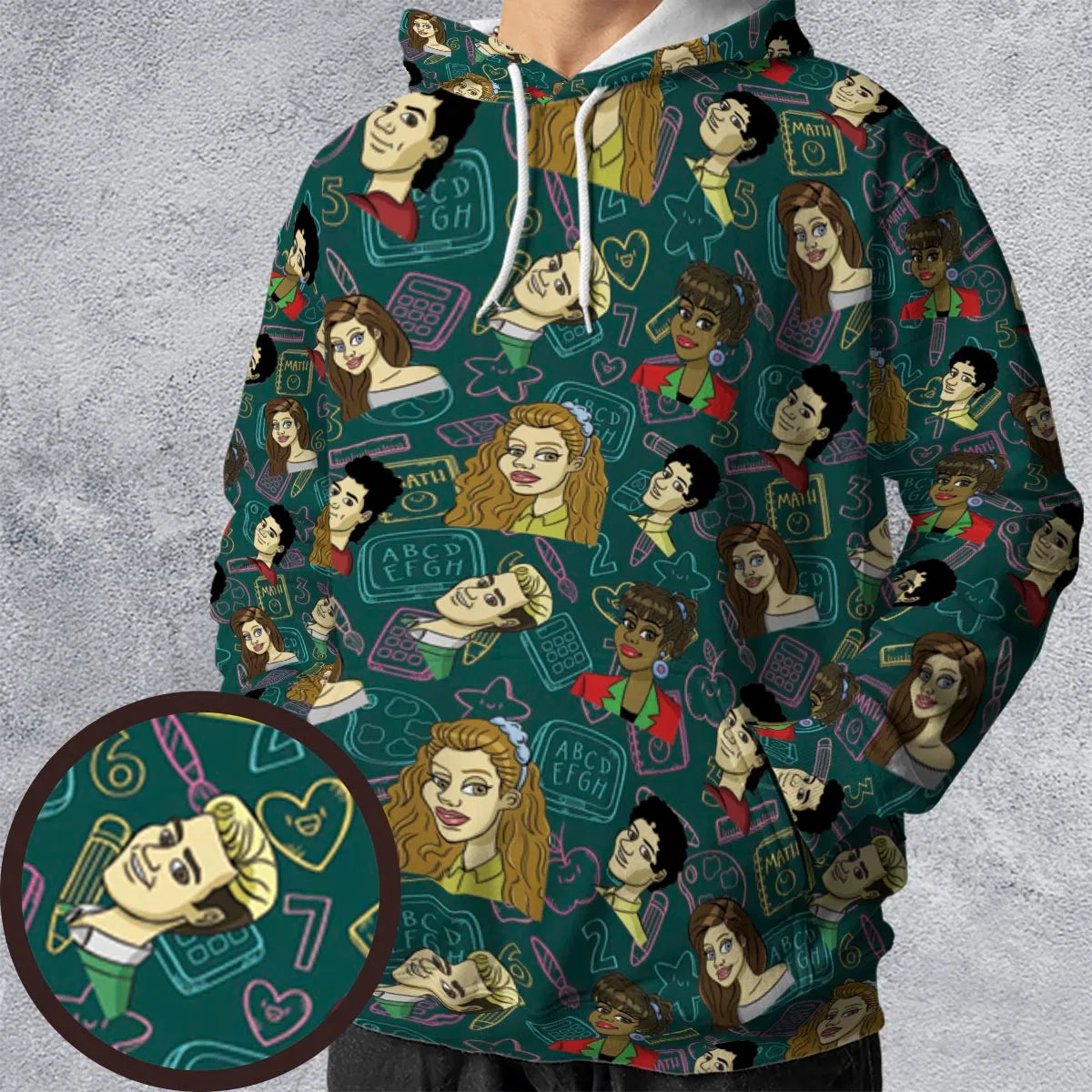 All-over Print Hoodie - N7ZJ83P7
