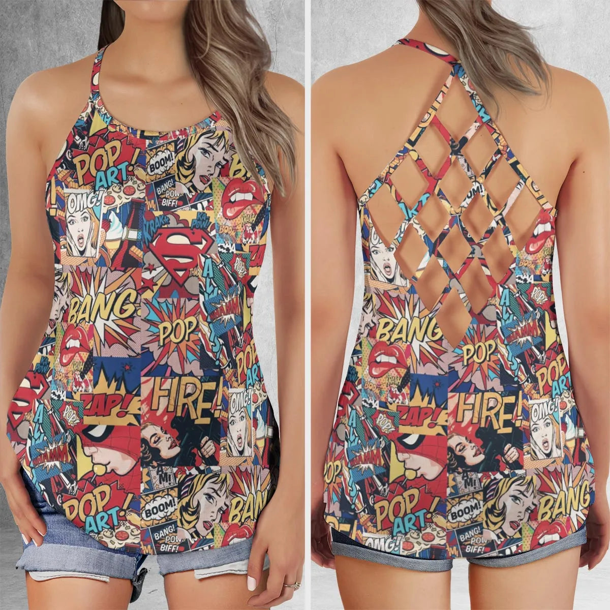 Criss Cross Tank Top - 7DX76DKV