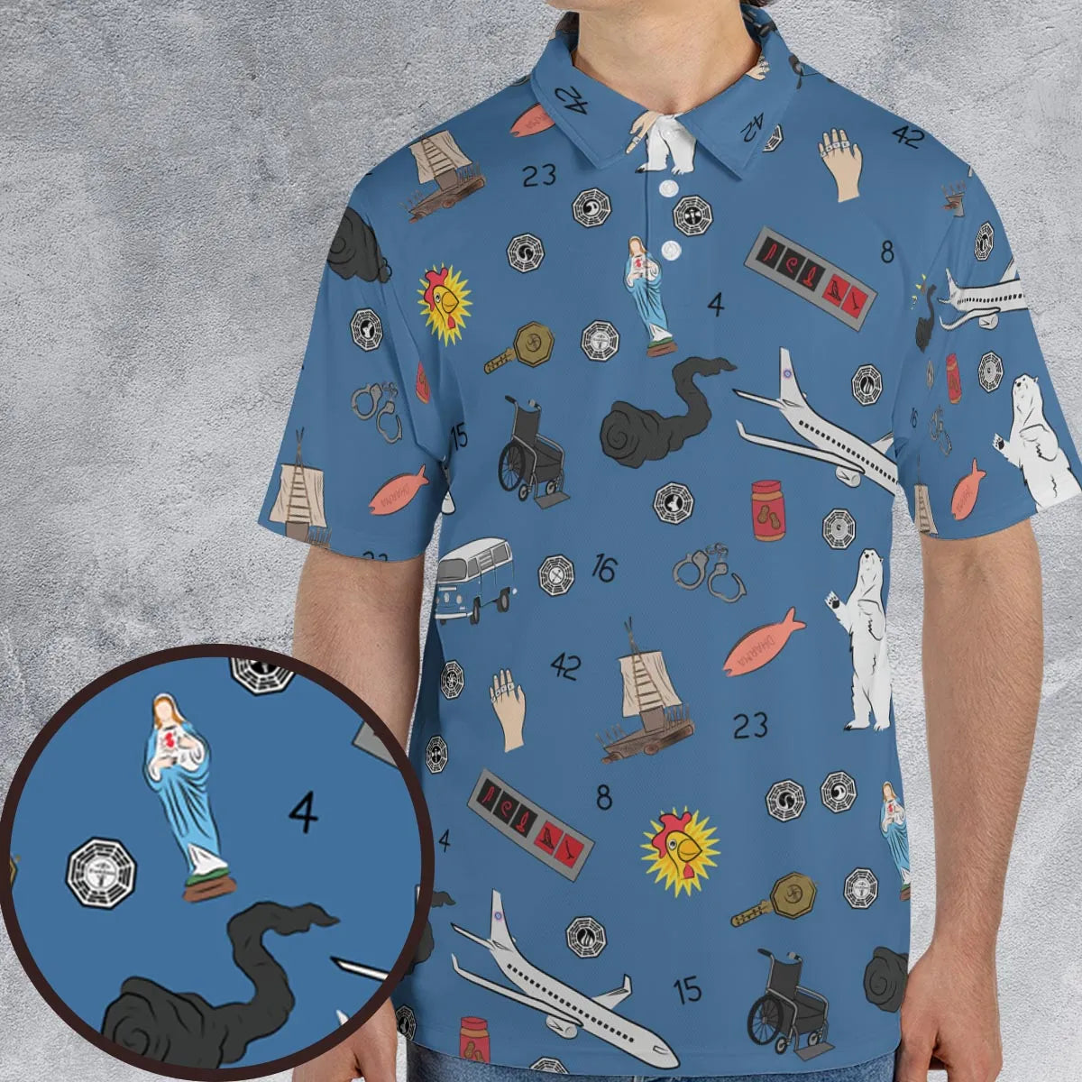 AOP Men/Women Polo Shirt - 6AM7X3MS