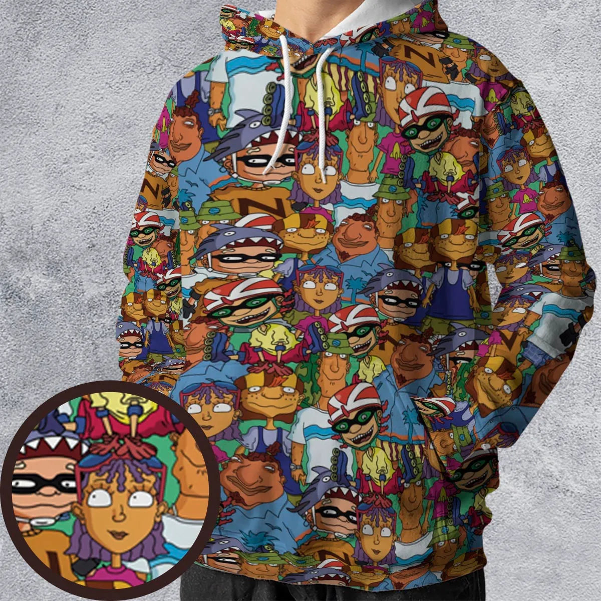 All-over Print Hoodie - 96Q8ESSG