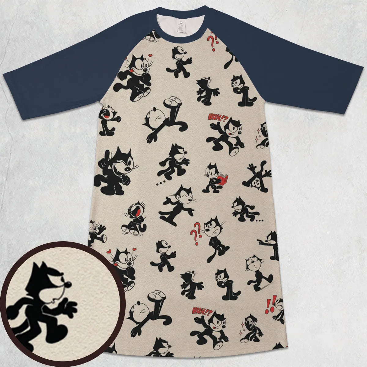 3/4 Sleeve Raglan Dress - 4ALLCPY2