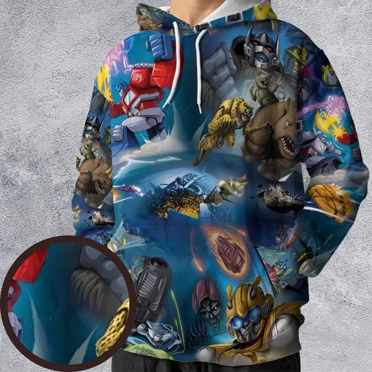 All-over Print Hoodie - D3GY7KGG