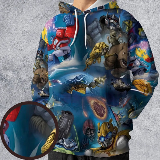 All-over Print Hoodie - D3GY7KGG