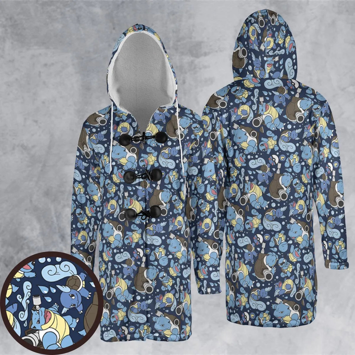 Hooded Cloak Coat - 53HD125E