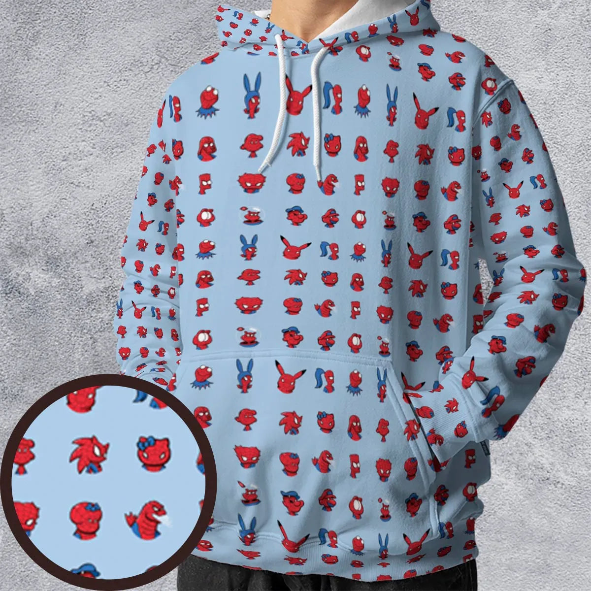 All-over Print Hoodie - 7CYGB4E5