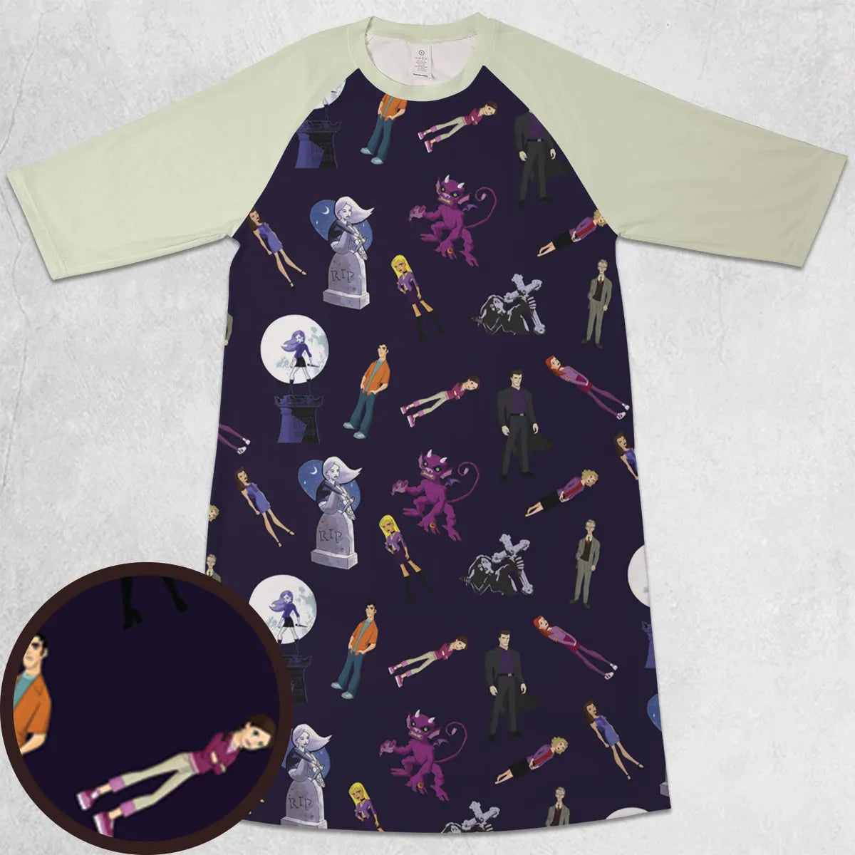 3/4 Sleeve Raglan Dress - EAAYHBL8