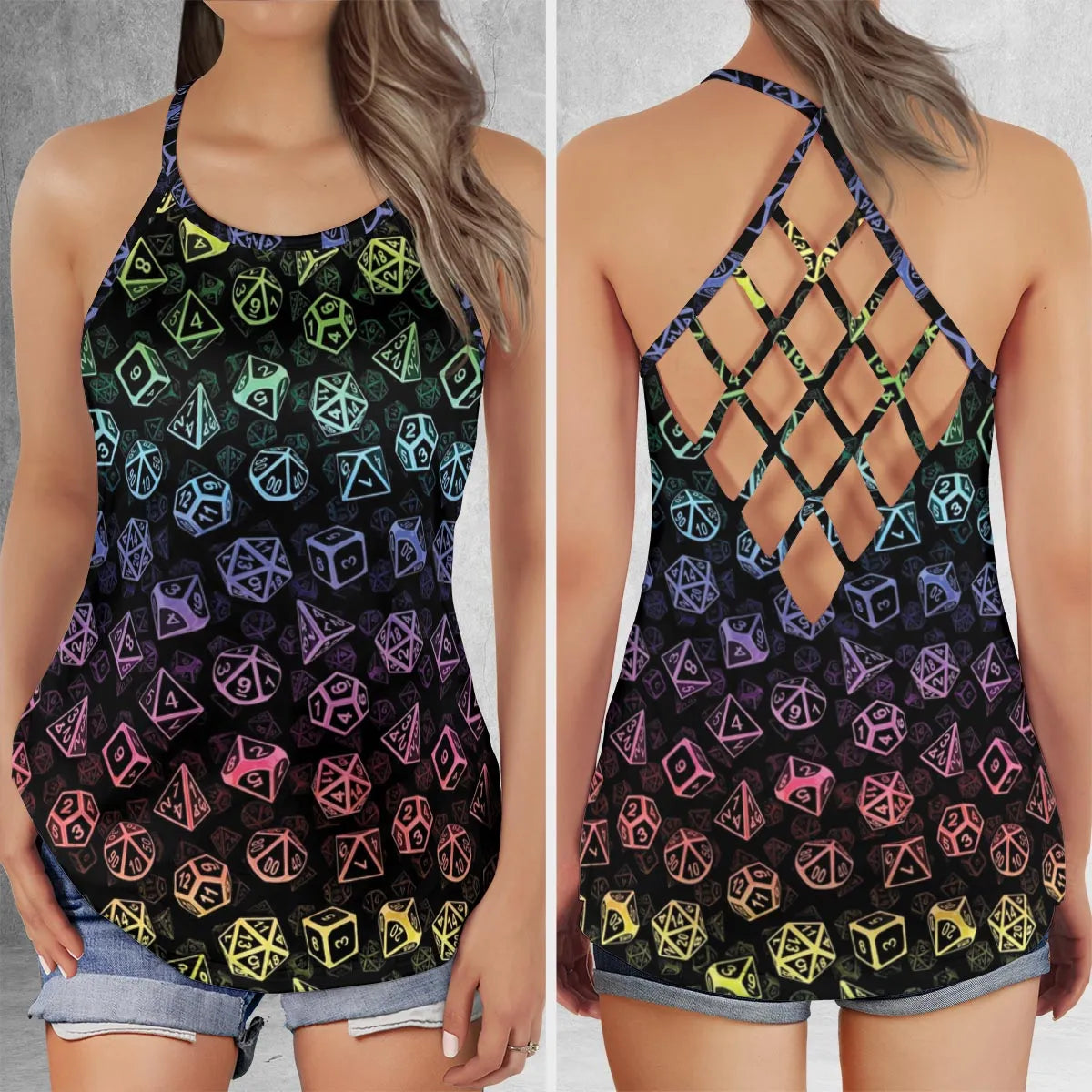 Criss Cross Tank Top - 1EAMHARJ