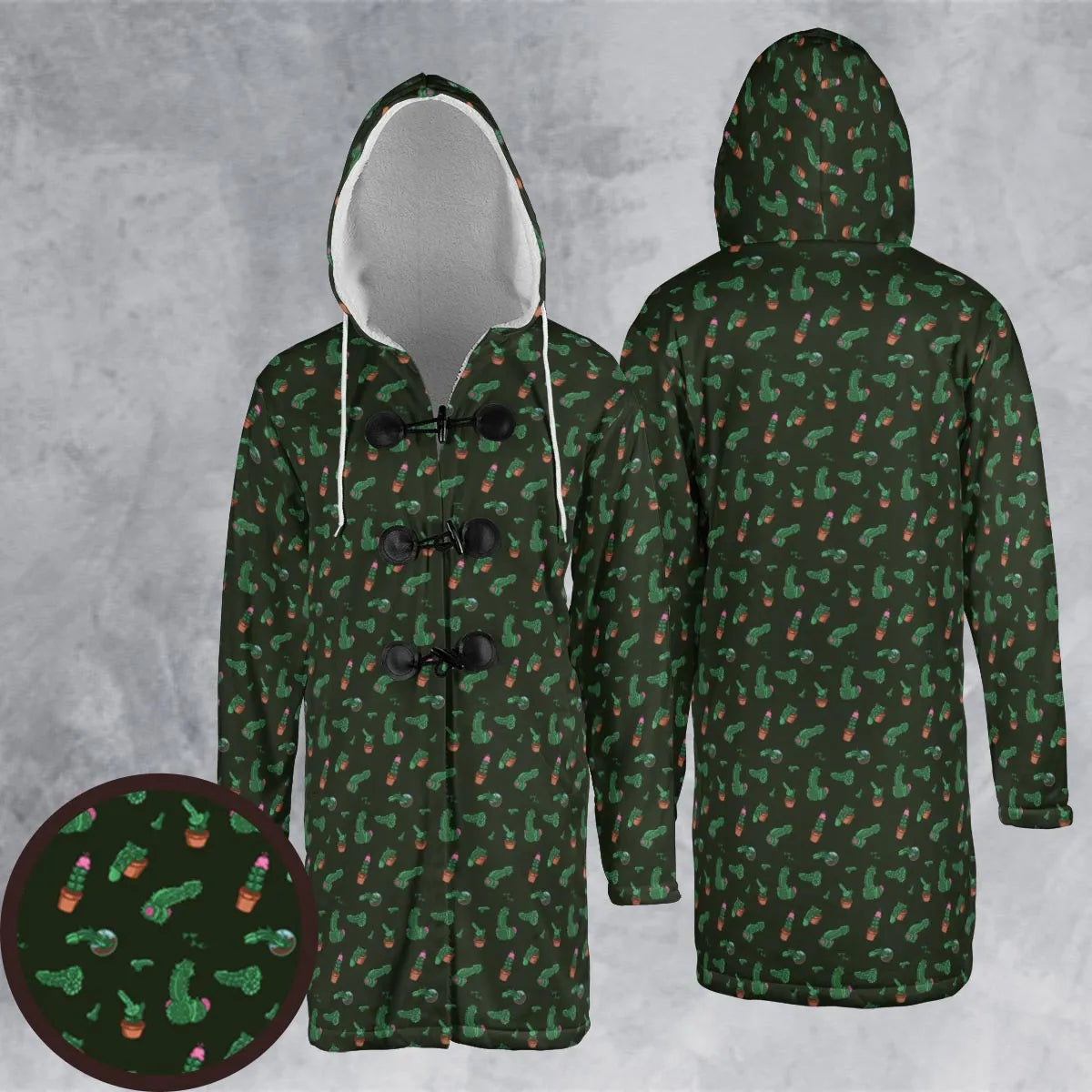 Hooded Cloak Coat - A8JMKRQJ
