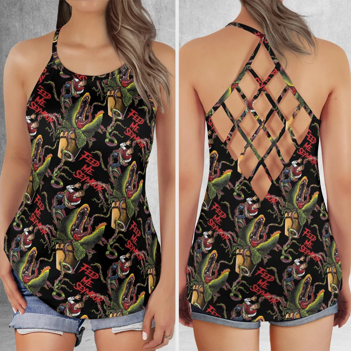 Criss Cross Tank Top - YGYS3WN2